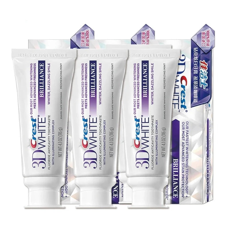 Crest 3D White Toothpaste Advanced Fluoride 90g*3 Pcs Bellezza Soul