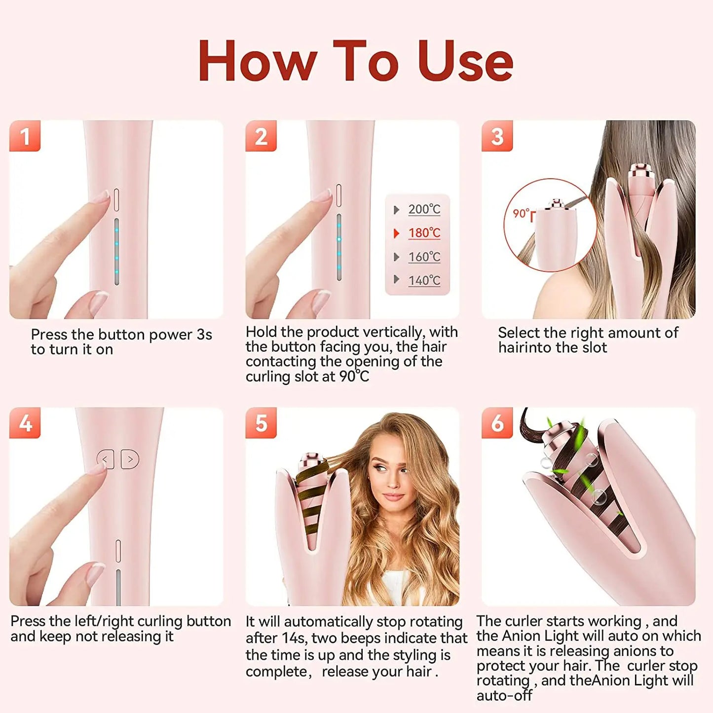 Electric Hair Care Curling Iron Wave Styling Tool Bellezza Soul
