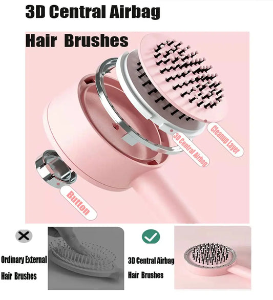 Self Cleaning Hair Brush For Women Bellezza Soul
